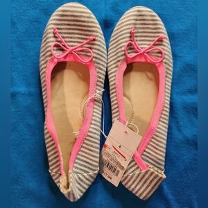 NWT Cat & Jack Girls 4 Ballet-Style Flats